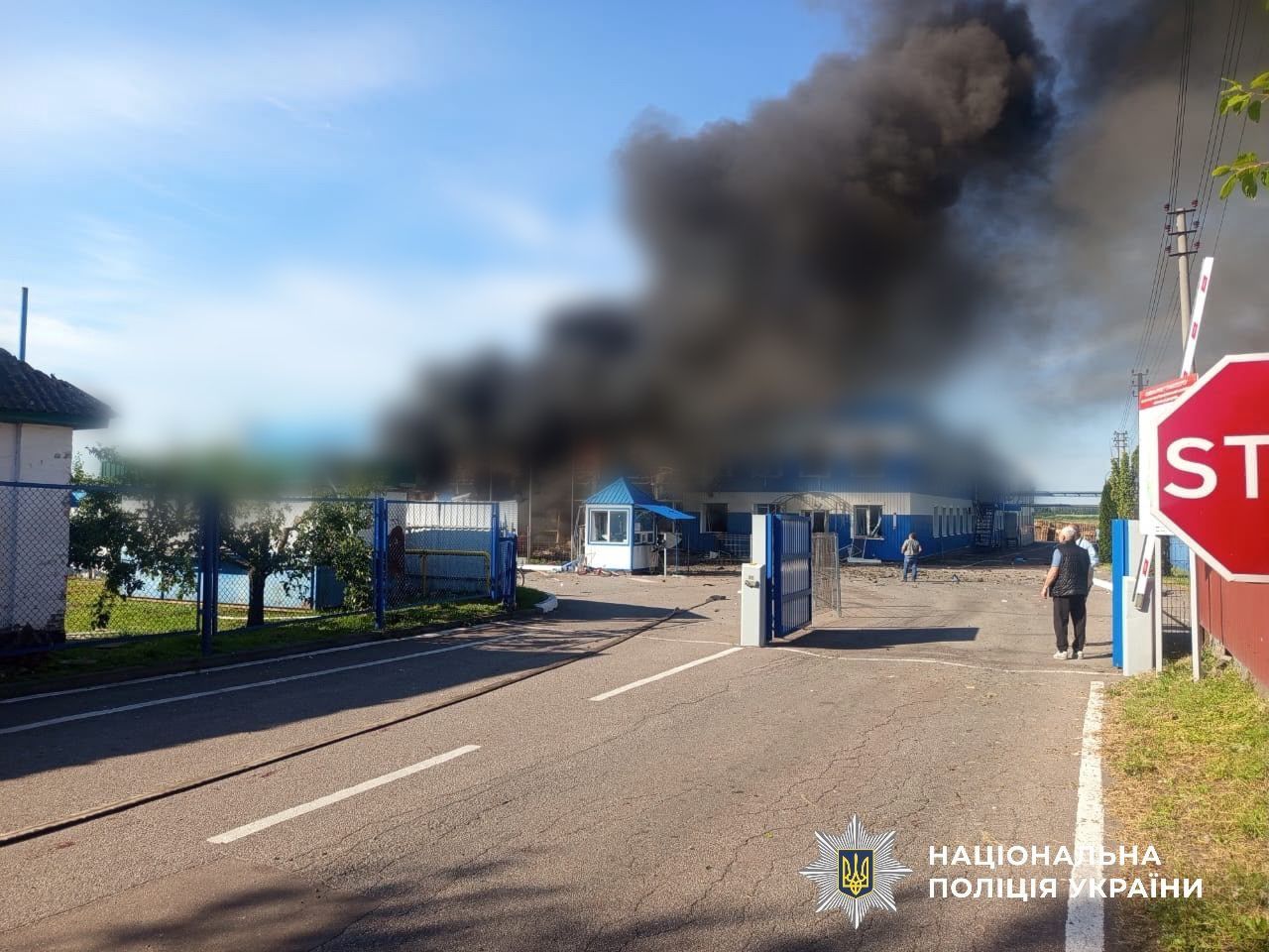 Наслідки ударів російських БпЛА по підприємству в Згурівці 5 червня 2026 року